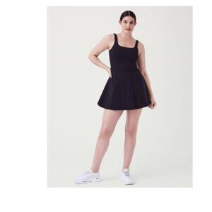 Spanx The Get Moving Square Neck Dress Small - NWT